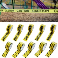 CEASIF6 Warning Tape, 4.8CM*25M Black Character Caution Signs Adhesive Tape, Tool Yellow Tape Party 