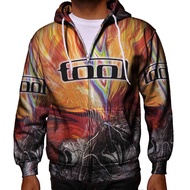 Fullprint Tool Band Fans Zipper Hoodie Jacket Polyester Jersey Material [Hoodie With Zipper] Fullpri