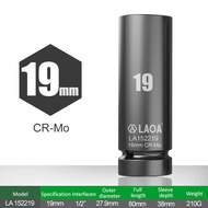 LAOA 1/2 inch Hex Socket Wrench Head 17-32mm Used on Ratchet Wrench Drill Torque Spanner Deep Sleeve