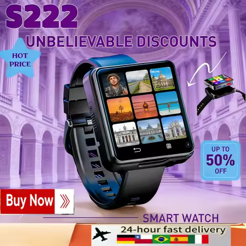 S222 Smart Watch 64GB Rom Storage Dual Camera WIFI GPS Android11.0 4G+64G 2.64inch larger Screen Sta