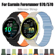 Magnetic Silicone Strap For Garmin Forerunner 570 47mm 42mm Soft Silicone Wrist Strap For Garmin For