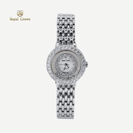 Royal Crown รุ่น 6317 นาฬิกาข้อมือผู้หญิงเล็กๆกันน้ำ ล้อมเพชร แบรนด์เนมแท้  - Vayo Jewelry