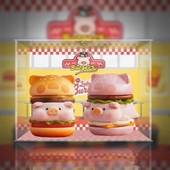 【AOWOBOX】ToyZeroPlus 罐頭豬Lulu 疊疊樂漢堡 (2入) 手辦 高透主題展示盒 展示箱 display box 亞加力 模型盒 亞加力展示盒 燈