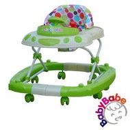 《資優生》BabyBabe 多功能汽車嬰幼兒學步車-(橘色/綠色) 助步車 兩用搖馬 B886