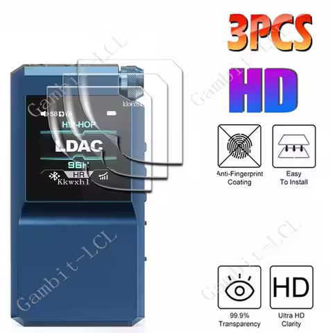 3PCS Hydrogel Film For FiiO BTR17 Hi-res HIFI Headphone Amplifier Bluetooth HD Hydraulic Soft Full T