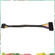 24 Pin to 14 Pin ATX PSU Main Power Adapter Braided Sleeved Cable for  for  PC and Servers 12-Inch(3