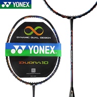 [100% Original] Yonex Badminton Racket Original DUORA 10 4U G5 24-28 Lbs Full Carbon Fiber Competition Badminton Racket Professional Player Training Lightweight Badminton Racket Set 2pcs