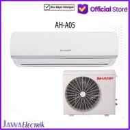 ac ah-a05 sharp 1/2 pk + pasang bey low watt 360w - pasang+pipa3m