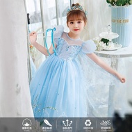 Elsa Princess Dress Summer Fashion Luminous Dress Children Dress Elsa Dress Elsa Girl Elsa Dress#bu4