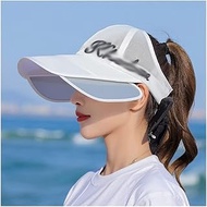 sun hat Women's Sun Hat Cycling Breathable Visor Caps Female Scalable Brim Empty Top Baseball Cap Wi