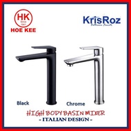 KrisROZ High Body Basin Mixer 73001A (Chrome/Black)