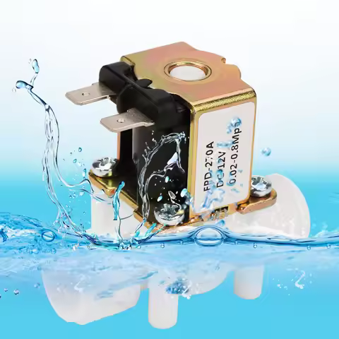 12V G1/2" NC Plastic Electrical Inlet Solenoid Water Valve for Water Dispense N/C Solenoid Valve 1/2