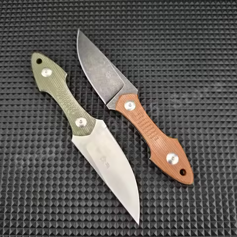 GMF3 Small Straight Knife with 8Cr13Mov Blade and G10 Handle Outdoor Camping Survival Tool Cutting K