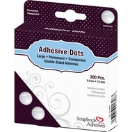 🇺🇸 SCRAPBOOK ADHESIVES BY 3L 01308 Adhesive Dots - Large Permanent Large Dots (200pcs)