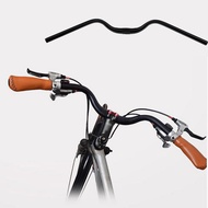 leipupa Retro Bike Handlebar Aluminum Alloy Bent Bar Fixed Gear Road Bicycle Handlebar 31.8mmx660mm 