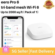 Amazon eero Pro 6E / eero Pro 6 tri-band mesh Wi-Fi 6 router with built-in Zigbee smart home hub