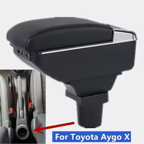 For Toyota Aygo X Armrest Box For Toyota Aygo X Car Armrest Central storage Box Interior Retrofit wi