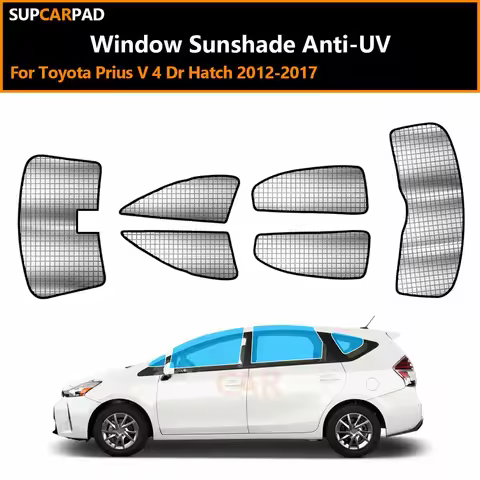 For Toyota Prius V 4 Dr Hatch 2012-2017 Custom Car Window Sunshade Anti-UV Car Sun Window Visors Sun