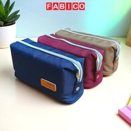 Portable pencil case Disney basic waterproof fabric A80014 - Large compartment zipper pencil case