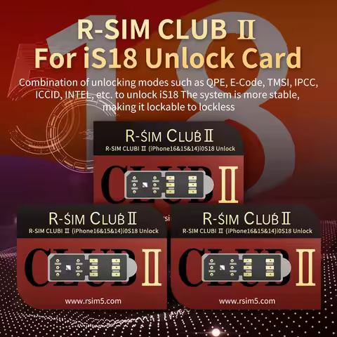 1 PCS R-SIM CLUB V8 Flexible cable for ios18.X IPhone16 12 13 14 All Carriers