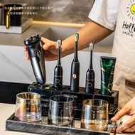 Washbasin Simple Storage Cup Electric Toothbrush German Toothbrush Toothpaste Marble Shelf 5FGX