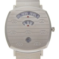 นาฬิกาข้อมือผู้ชาย Gucci Grip มือสอง ตัวเรือนสแตนเลสสตีล 157.3 ระบบควอตซ์ หน้าปัดอนาล็อก สีขาว