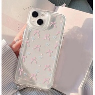 [READY] Compatible Case For Samsung 3D Embossed Ribbon & Heart MotifBENING - Premium Material F23 M2