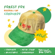 HIJAU [Bombeen Store] Corduroy Baseball Cap
