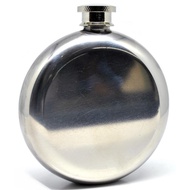 THFS Hip Flask Round Shape Stainless Steel Wine Beer Drinking Bottle 201 5oz BG5G54