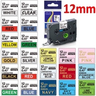 40pcs 9mm 12mm TZe 231 label tape Compatible Brother Label Printer PT-H100 PT-H107 PT-H107B PT-H110