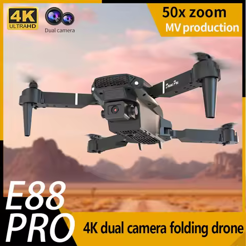 E88 Dual Camera Drone WiFi FPV Double Folding RC Quadcopter Ideal Gift For Men Outdoor Fun Christmas