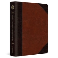 2025 ESV Single Column Journaling Bible, Trutone, Brown/Cordovan, Portfolio Design