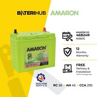 [Installation Provided] Bateri Kereta 46B24R Amaron Go | Car Battery Saga Wira Vios NS60S BateriHub