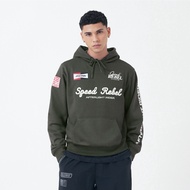 CELCIUS Speed Rebel Embroidery Hoodie LIN001447C Hijau