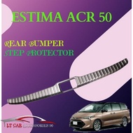 TOYOTA ESTIMA (ACR50) 2006 - 2016 REAR BUMPER STEP PROTECTOR* ready stock *good quanlity