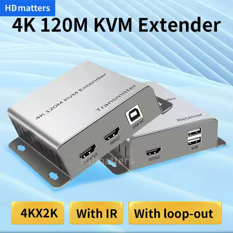 4K HDMI KVM Extender HDMI USB extender over cat5e/6 1080P 4K USB HDMI KVM extender splitter with HDM