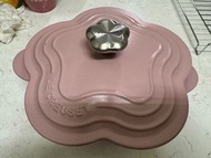 le creuset 花鍋 琺瑯甜心粉紅色 sugar pink 鑄鐵鍋