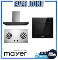 Mayer MMSS772HI || MMGH772HI [78cm] 2 Burner Gas Hob + Mayer MMBCH900I [90cm] Chimney Cooker Hood + Mayer MMDO8R [60cm] Built-in Oven with Smoke Ventilation System Bundle Deal!!