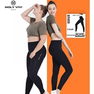 Molyvivi Roman R1 high waist shaping Skinny Pants female yoga pants Slim Hips Tights Leggings