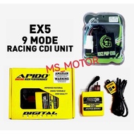 EX5 RACING CDI UNIT APIDO 9 MODE REMOTE & STRONGER RACING CDI RXZ PNP EX5/CLASS/W100
