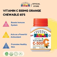 21st Century Vitamin C-500 Orange (Chewable) (60 Tablets)