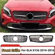 For Mercedes Benz GLA X156 2014-2016 GT Stars Style Front Grille Bumper Grill Inlet Mesh Grid Tuning