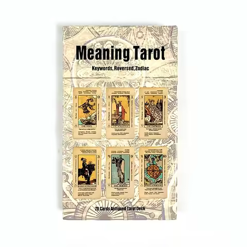 Meaning Tarot Deck 78 Cards With Keywords Meanings On Cards Fortune Telling Divination Cards Game Fo
