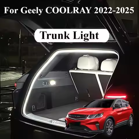 For Geely COOLRAY 2025 2024 2023 2022 Car Rear Trunk Brighten LED Strip Lighting Waterproof Flexible