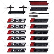 Suitable for Audi SQ Series Front Grille Emblem SQ3 SQ4 SQ5 SQ6 SQ7 SQ8 Metal Modified Emblem