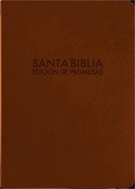 Santa Biblia de Promesas Reina Valera 1960 / Compacta / Piel Especial Color Marrón