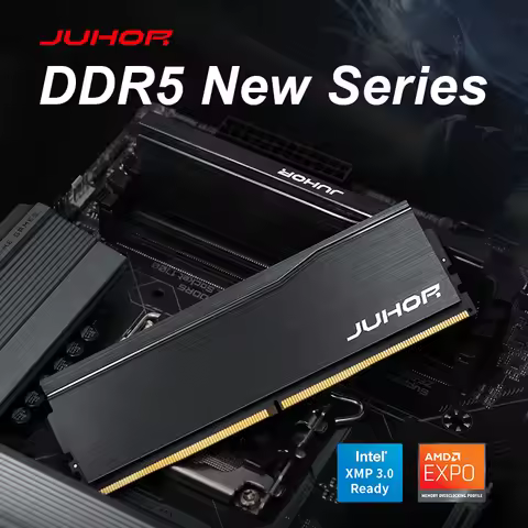 JUHOR Ram DDR5 32GB(16GBX2) 6000MHz 6400MHz DDR5 6400MHz Desktop Computer Memoria Ram