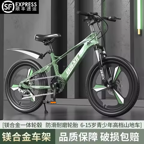 Lightweight Magnesium Alloy Kids Mountain Bike Variable Speed Off-road Bicycle for Boys Girls Studen