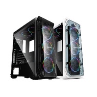 SEGOTEP LUX S Black M-atx Desktop PC Casing (with 3 Aurora RGB Fan)