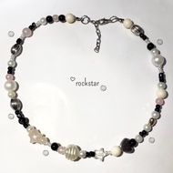 Rockstar necklace | Beads necklace | Y2k | Pinterest necklace | Aesthetic necklace